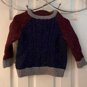 Boys colorblock sweater size 28 months